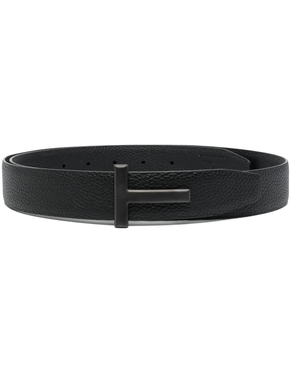 

TOM FORD logo buckle belt - Black