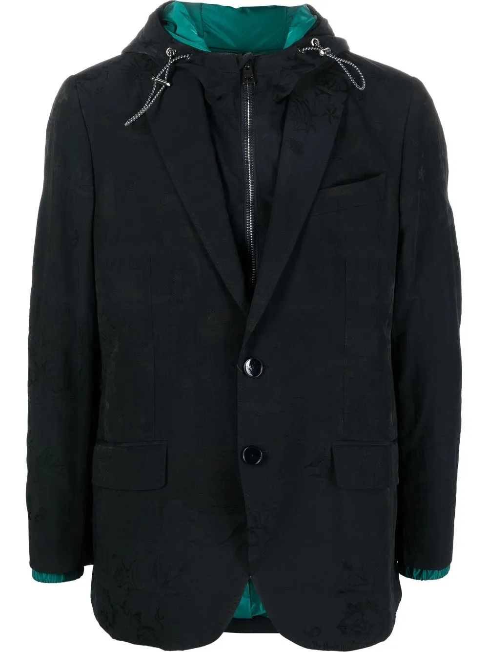 

ETRO blazer con diseño híbrido - Negro