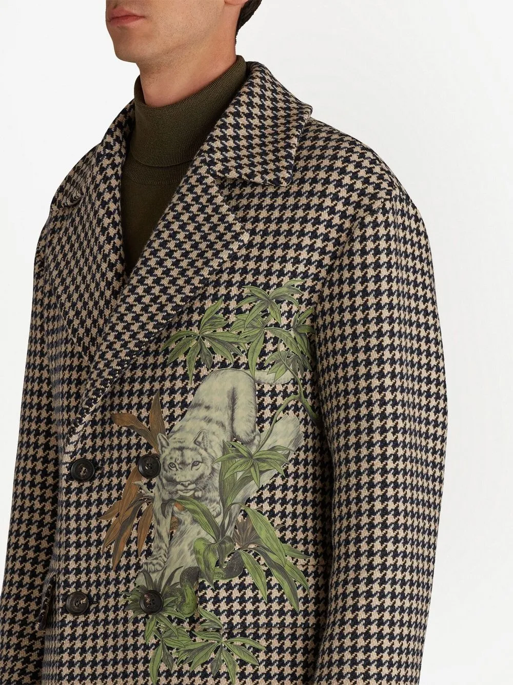 ETRO JUNGLE-PRINT DOUBLE-BREASTED COAT