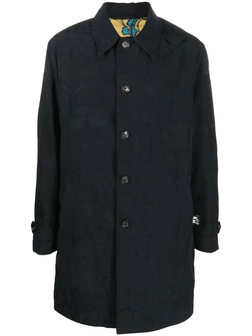 

ETRO single-breasted trench coat - Blue