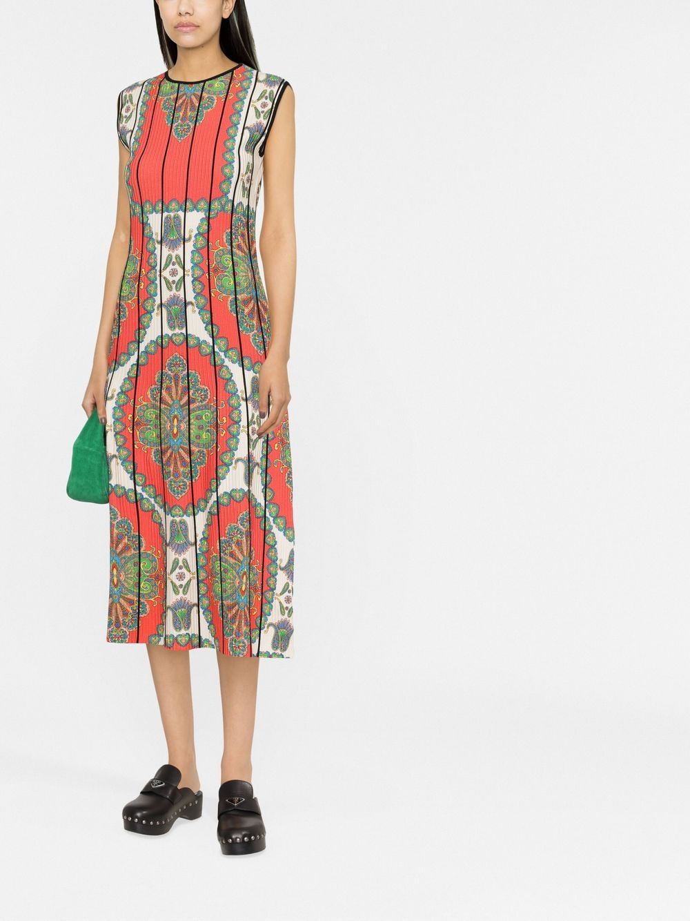 Etro Paisley Print Shift Dress Farfetch 1520