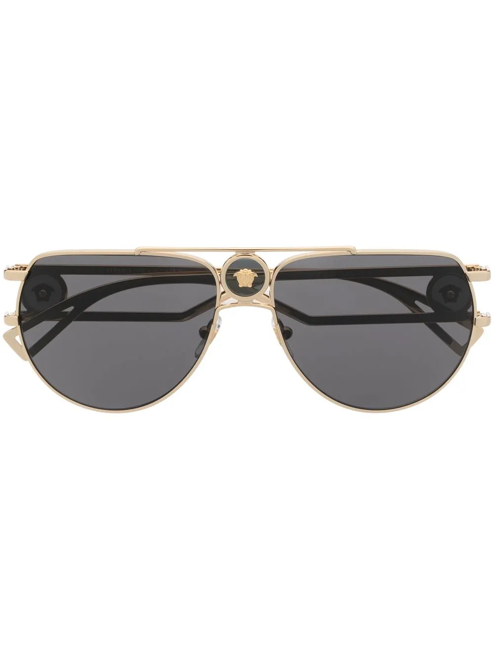 

Versace Eyewear lentes de sol con armazón aviador - Dorado