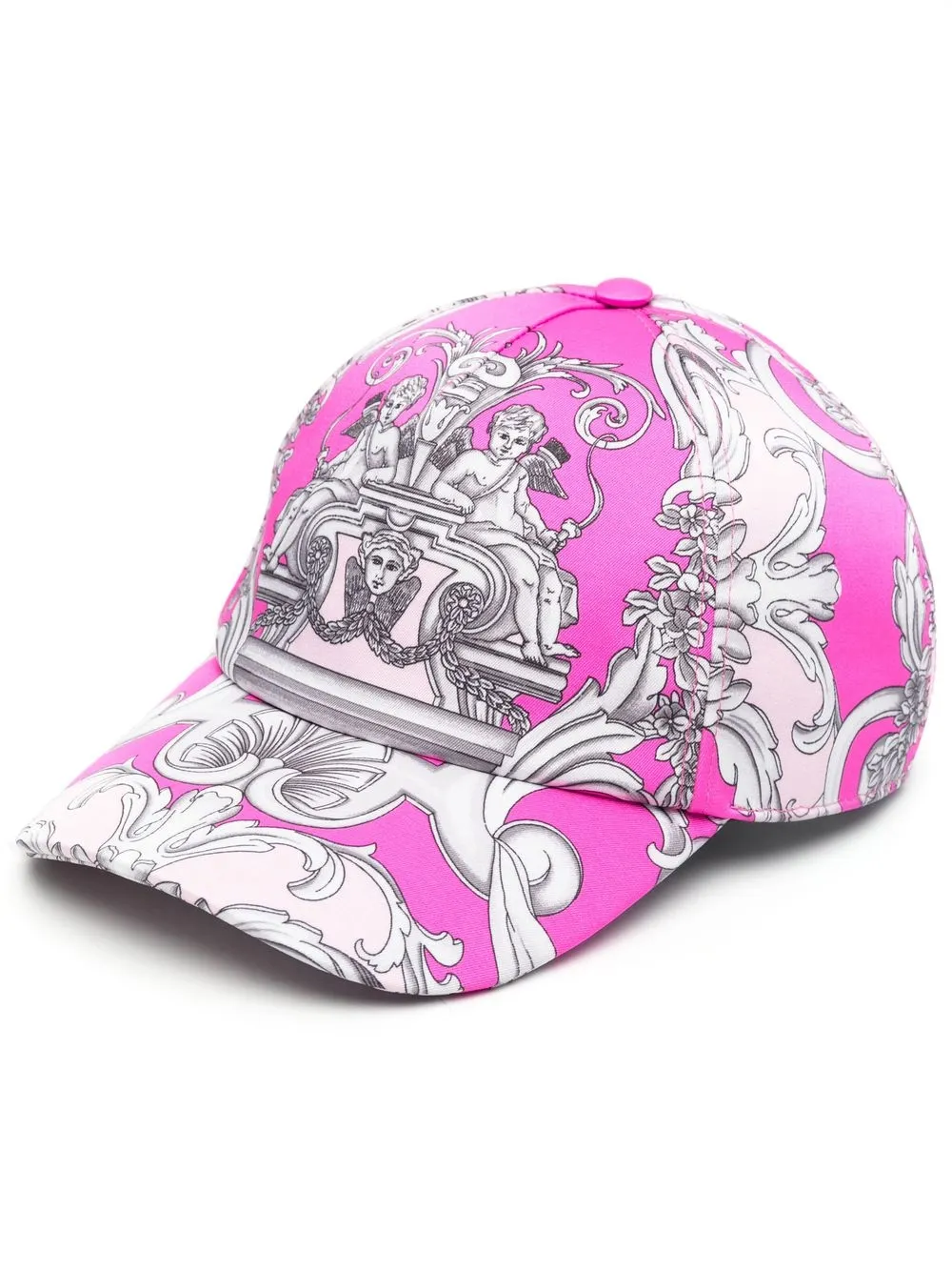 

Versace gorra con estampado barroco - Rosado