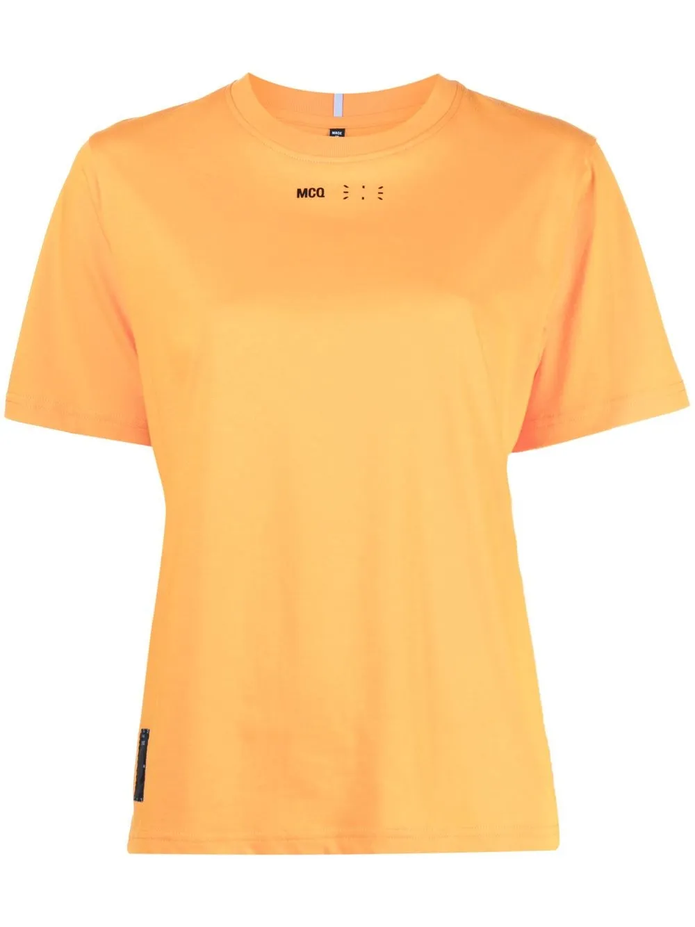 

MCQ playera con logo estampado - Naranja