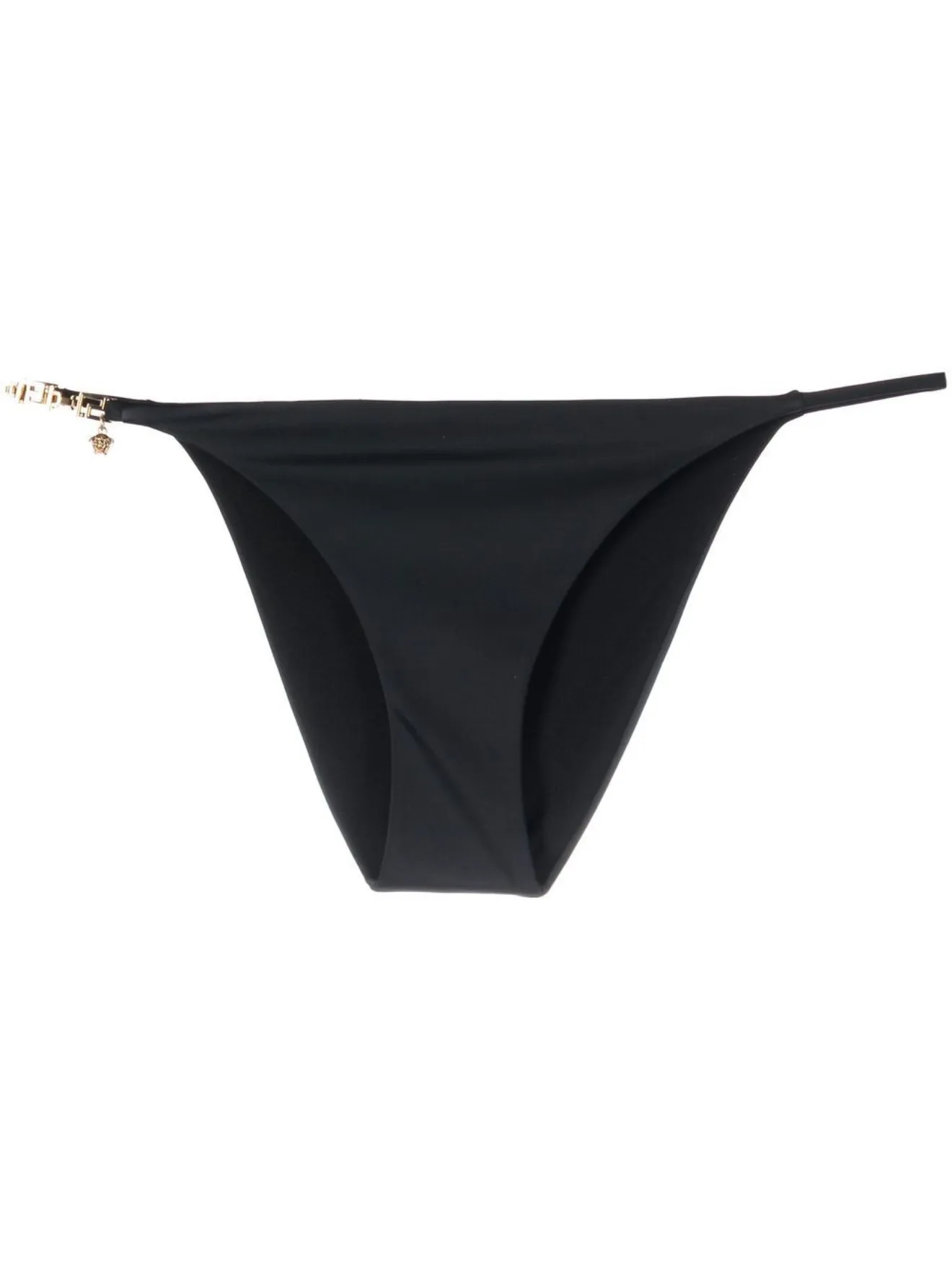 Versace Greek Keyembellished bikini bottoms black MODES