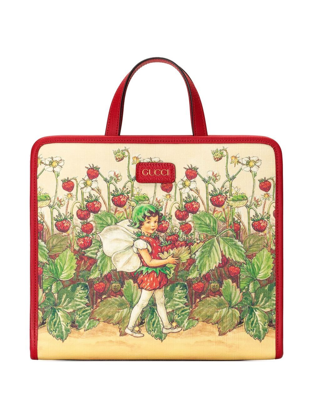 Gucci Kids Strawberry fairy-print Tote Bag - Farfetch