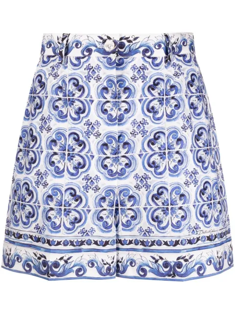 Dolce & Gabbana falda midi acampanada con estampado gráfico