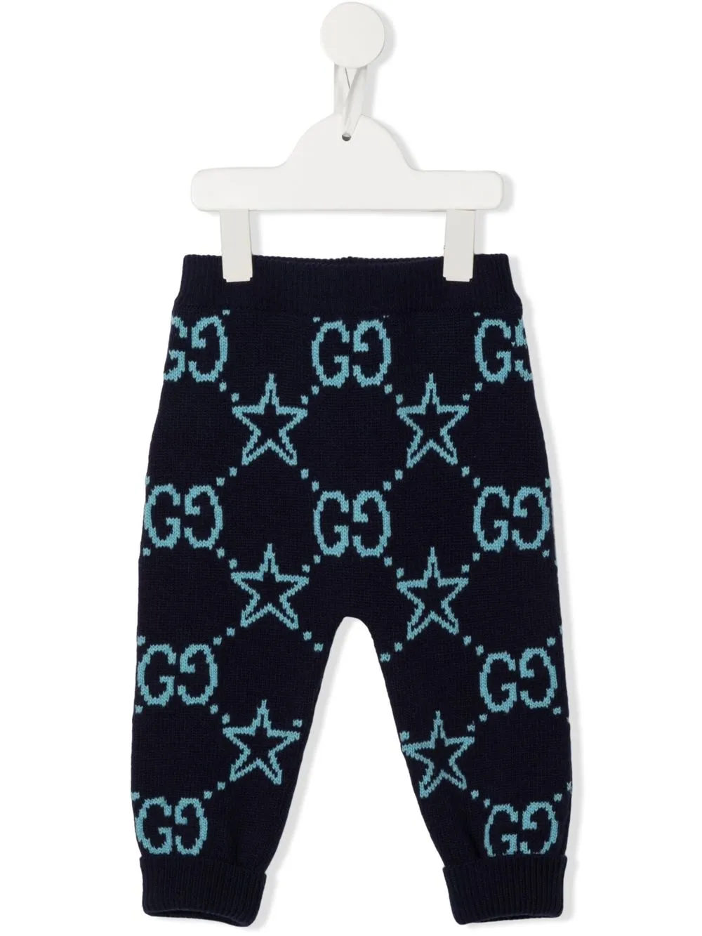 Gucci Babies' Monogram-jacquard Knitted Track Trousers