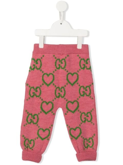 Gucci Kids monogram-jacquard knitted track pants