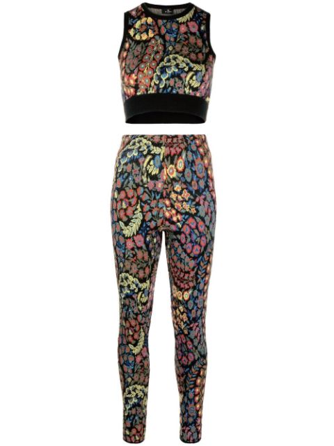 ETRO knitted floral two-piece set Women