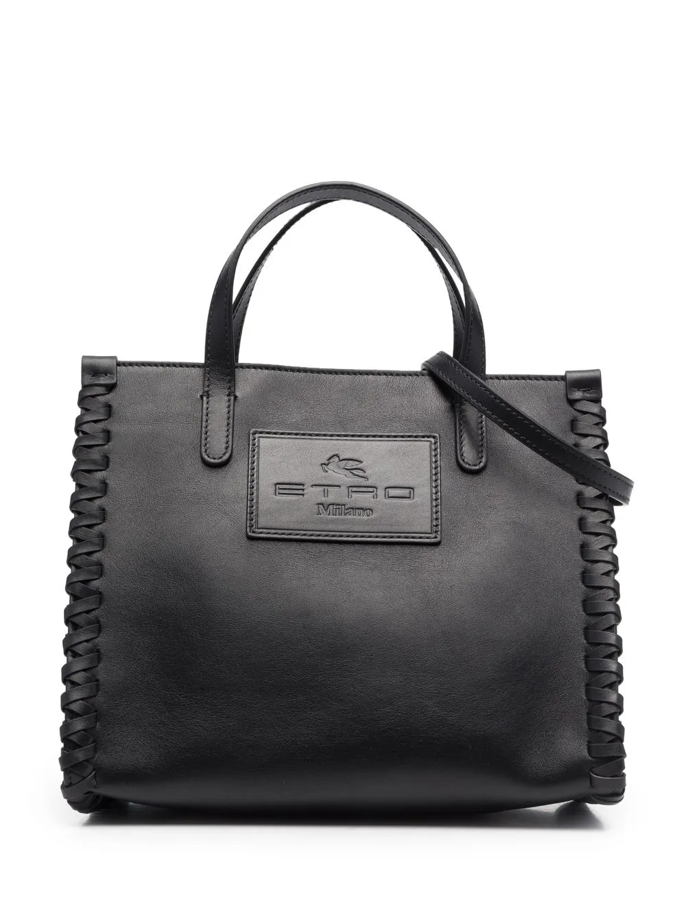 

ETRO tote con ribete sobrehilado - Negro