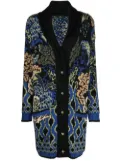 ETRO pattern-embroidered cardigan - Black