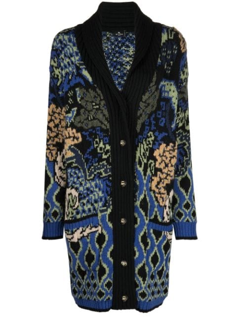 ETRO pattern-embroidered cardigan