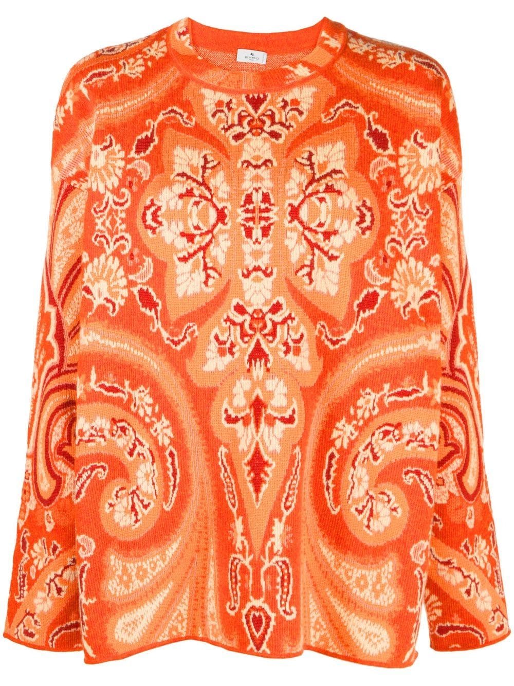 ETRO intarsia-pattern jumper - Orange