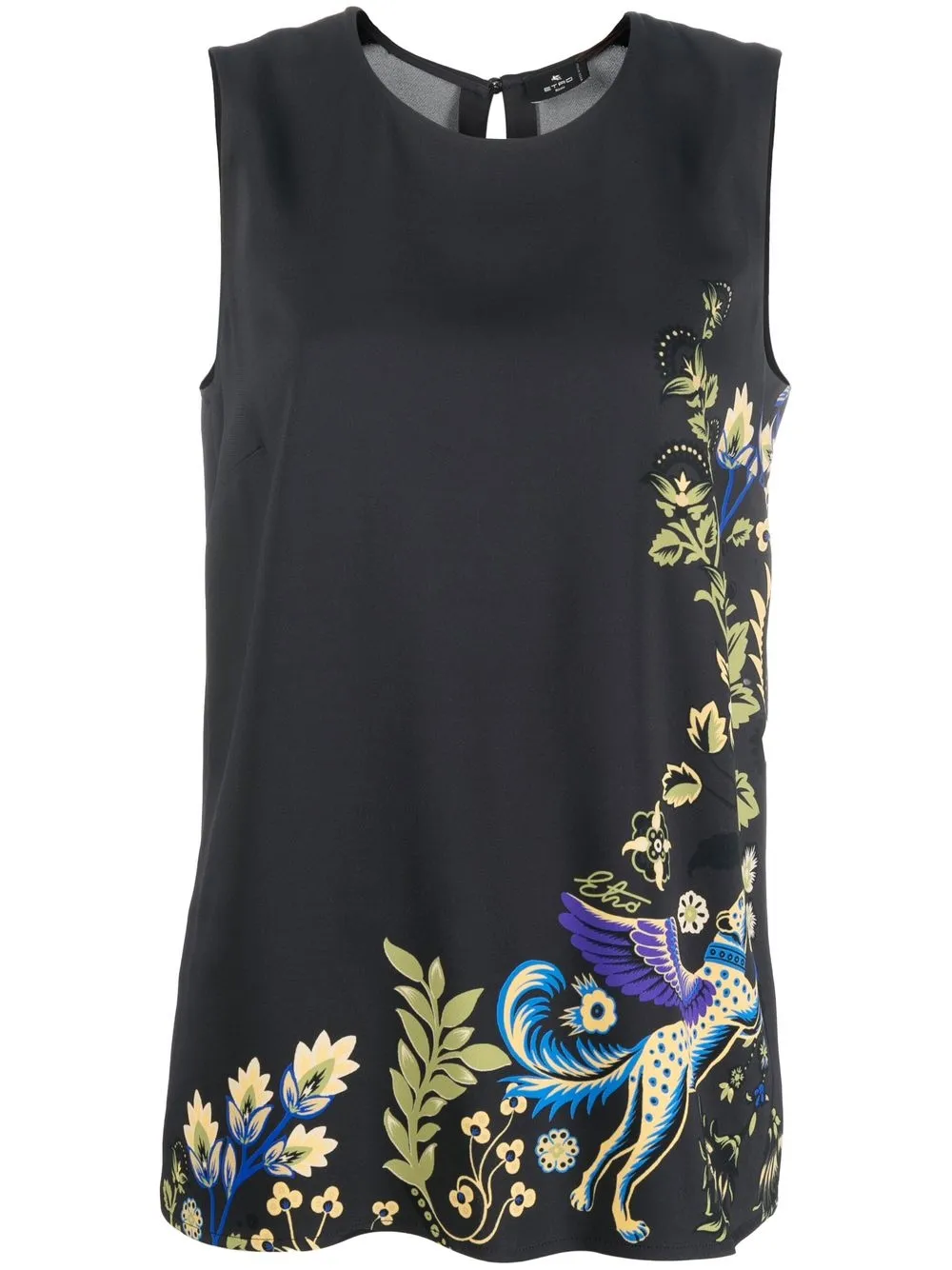 

ETRO blusa con estampado floral - Negro