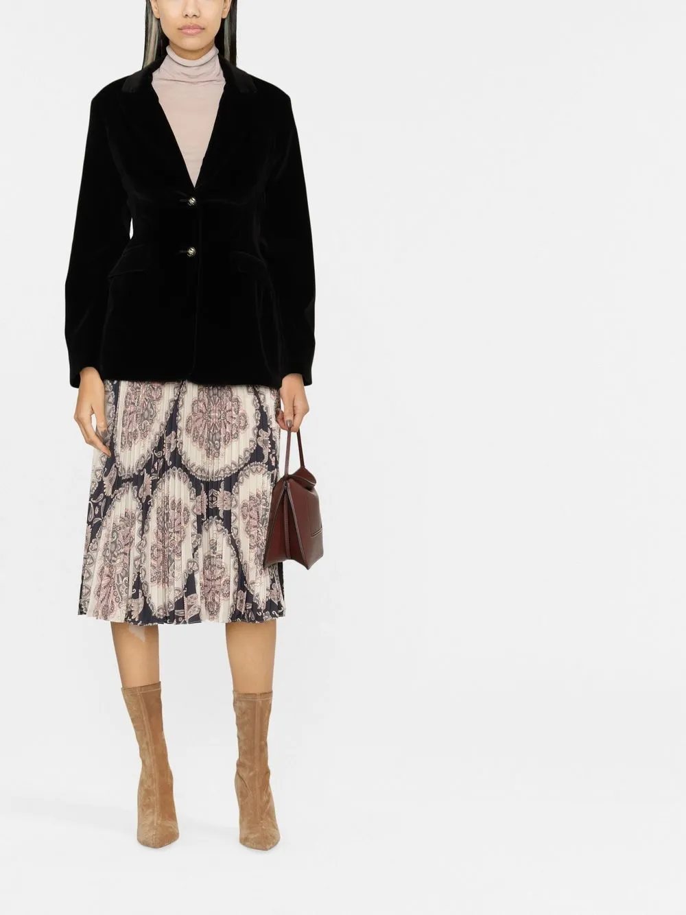 ETRO Blazer met enkele rij knopen - Zwart