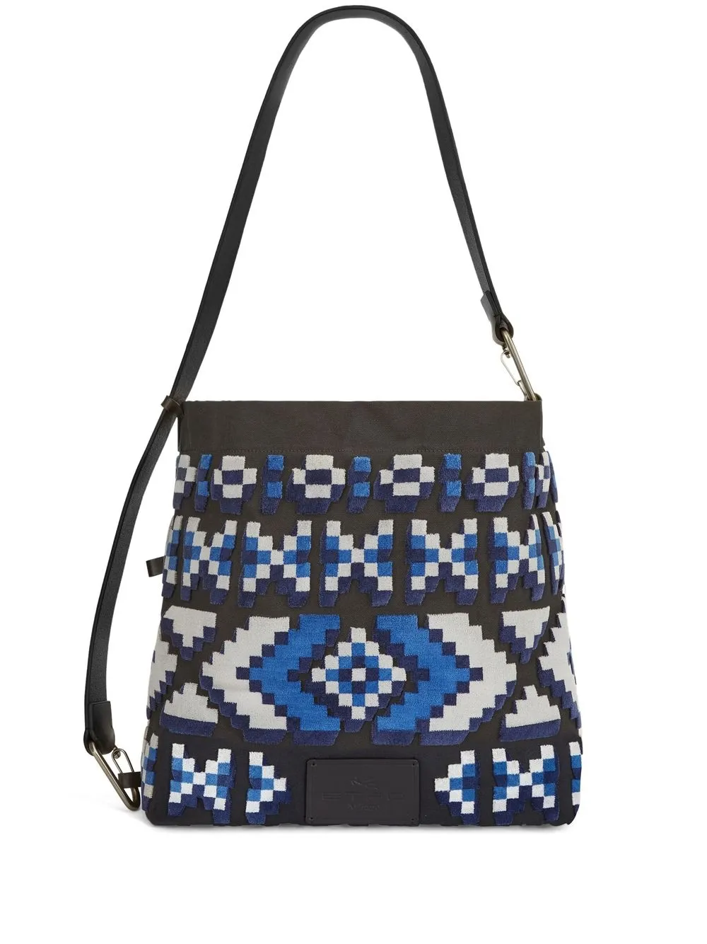 

ETRO geometric-print shoulder bag - Blue