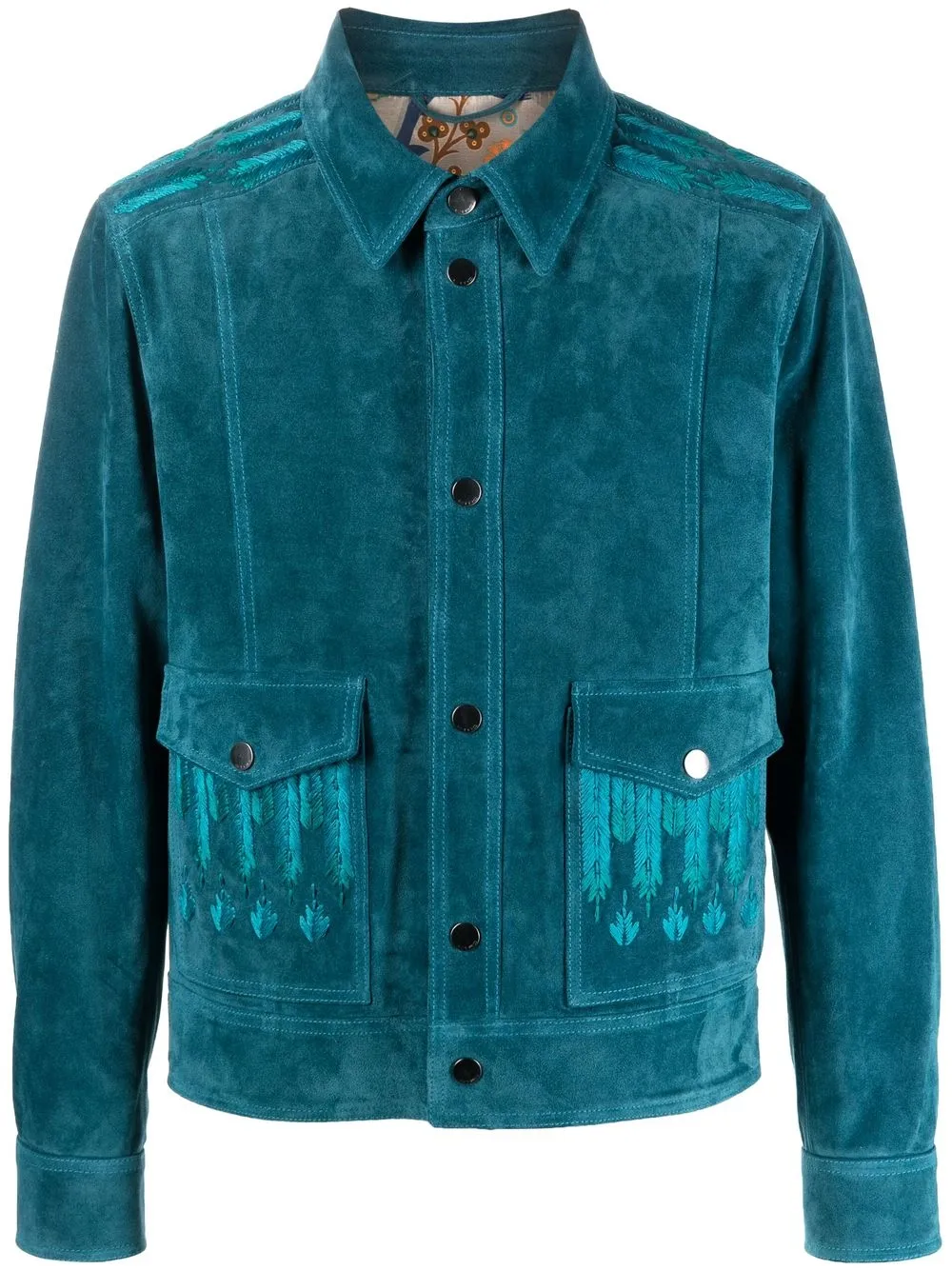 

ETRO button-down fitted jacket - Blue