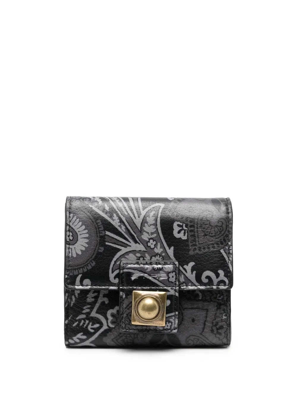 

ETRO cartera con estampado de cachemira - Negro