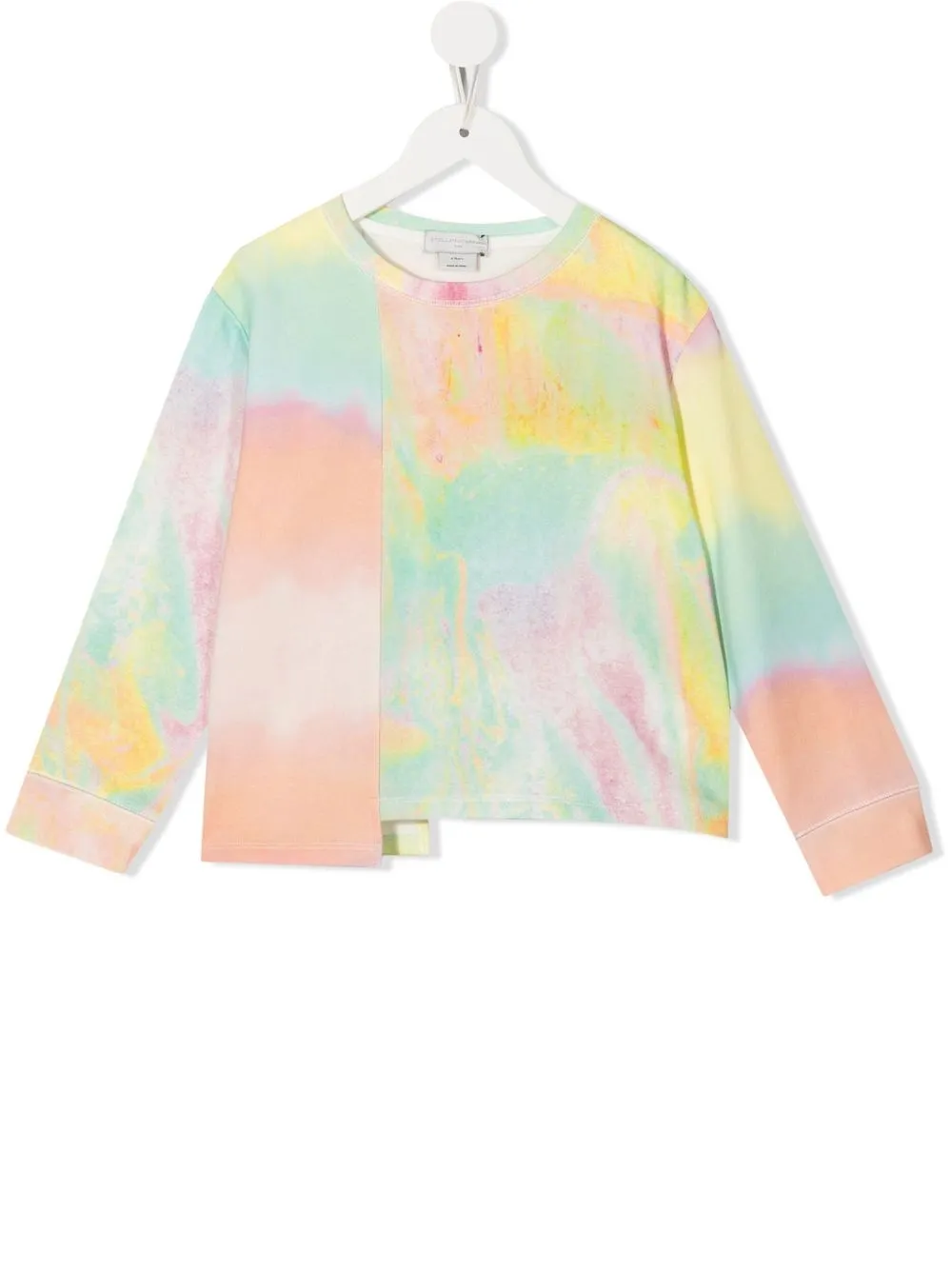 

Stella McCartney Kids playera con estampado tie-dye - Amarillo