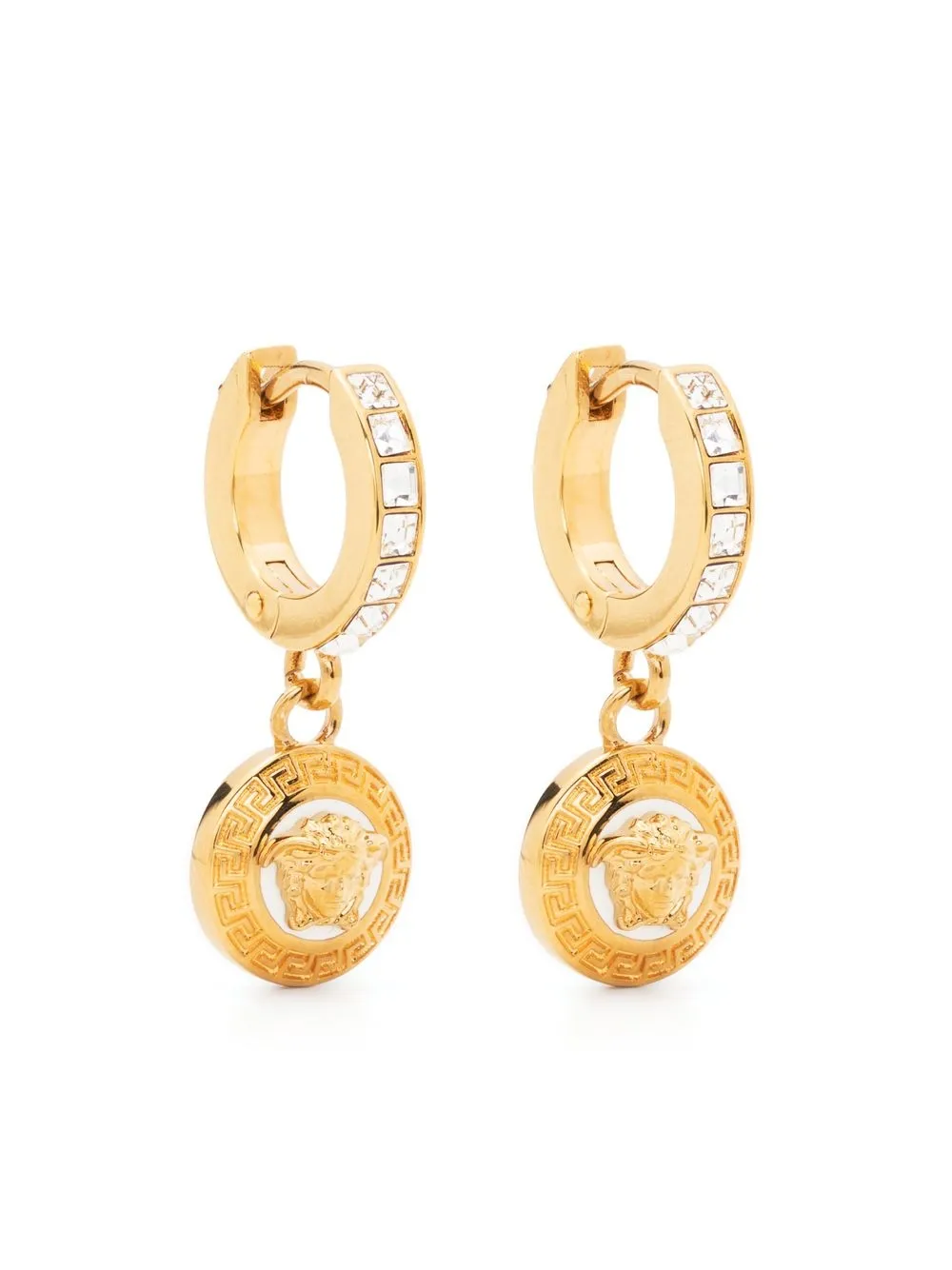 

Versace Medusa-embellished hoop earrings - Gold