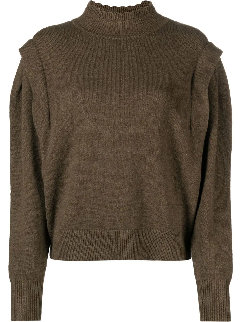 

Isabel Marant Étoile suéter con mangas farol y cuello falso - Verde