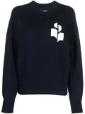 MARANT ÉTOILE Atlee intarsia-knit relaxed jumper - Blue
