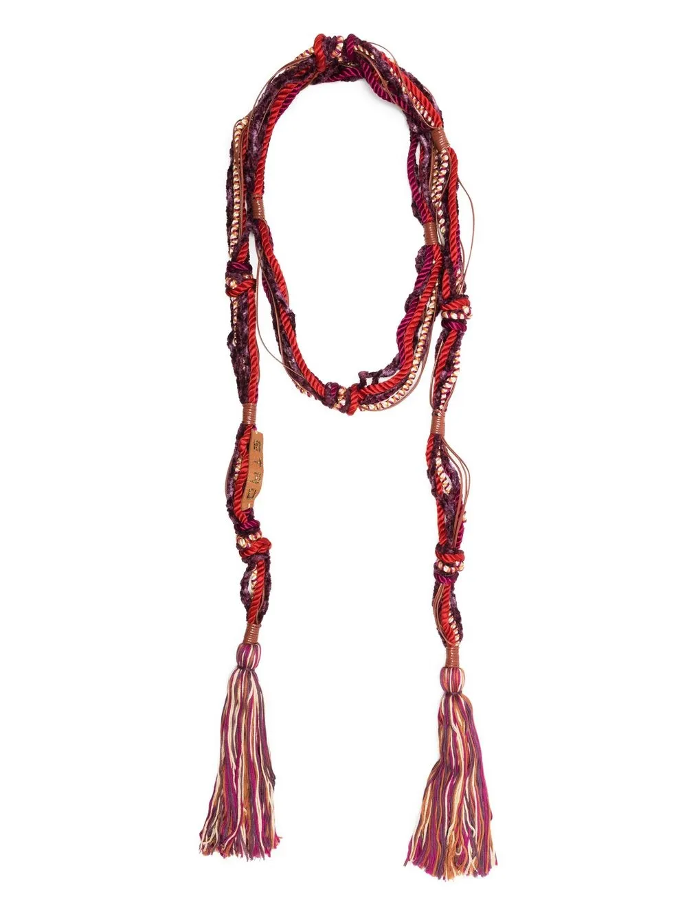 

ETRO collar con múltiples cuerdas y borlas - Morado