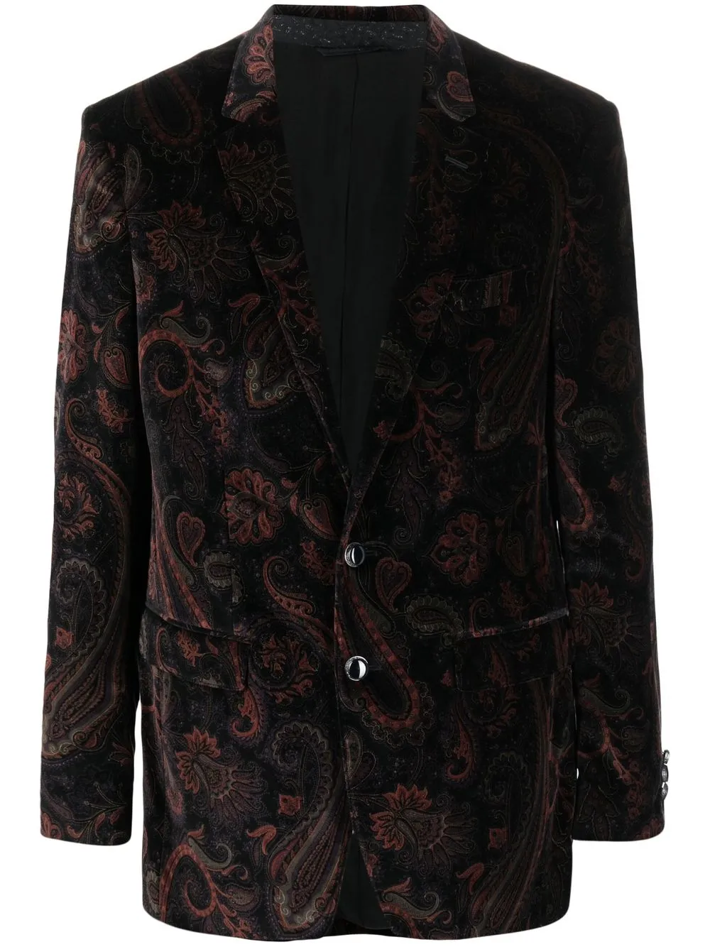 

ETRO blazer con estampado de cachemira - Negro