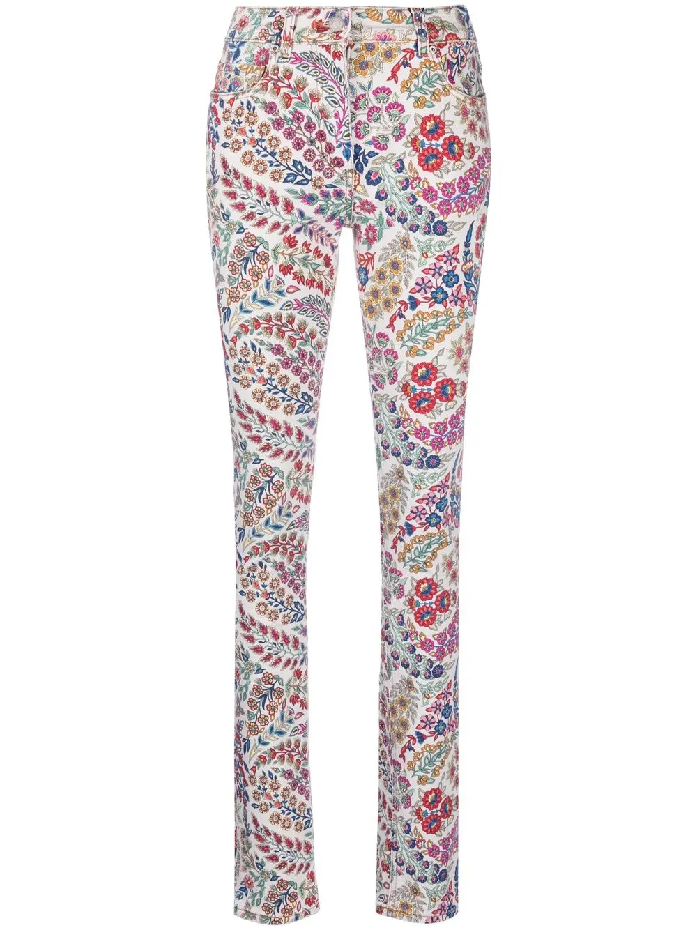 

ETRO skinny jeans con estampado de cachemira - Rosado