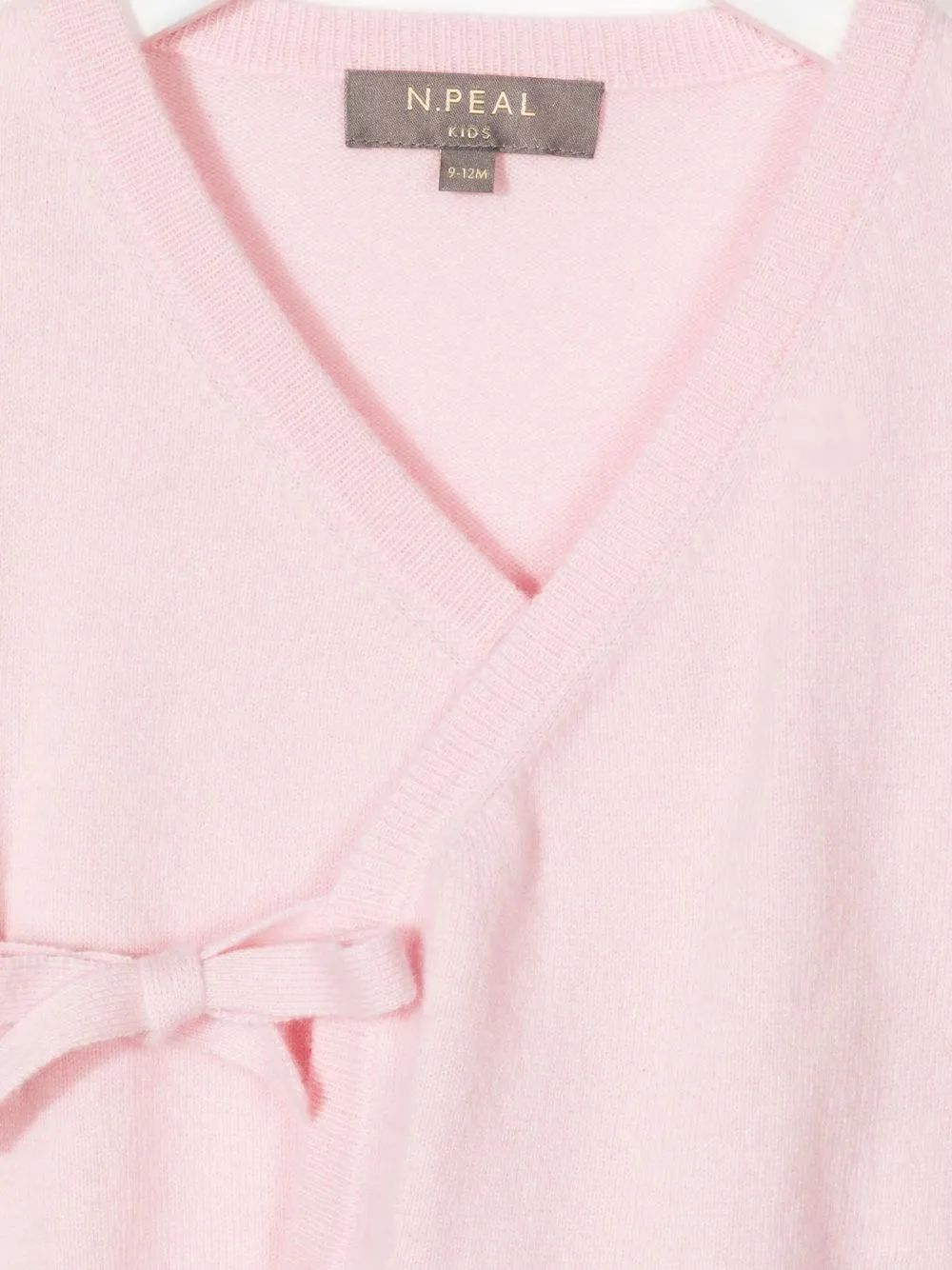  N.peal Kids Gewickelter Kaschmircardigan   Rosa 