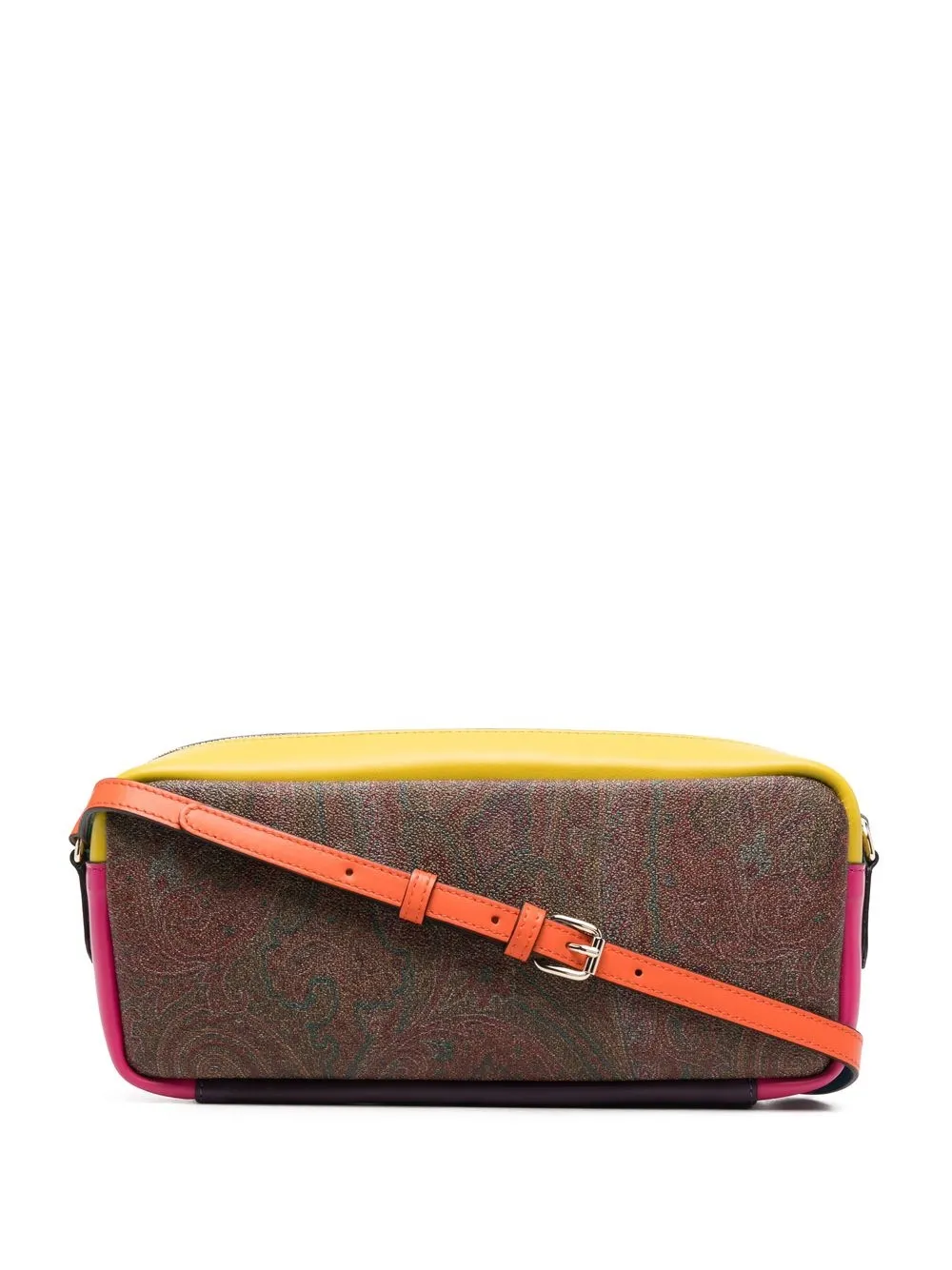 

ETRO bolsa de hombro con estampado de cachemira - Marrón