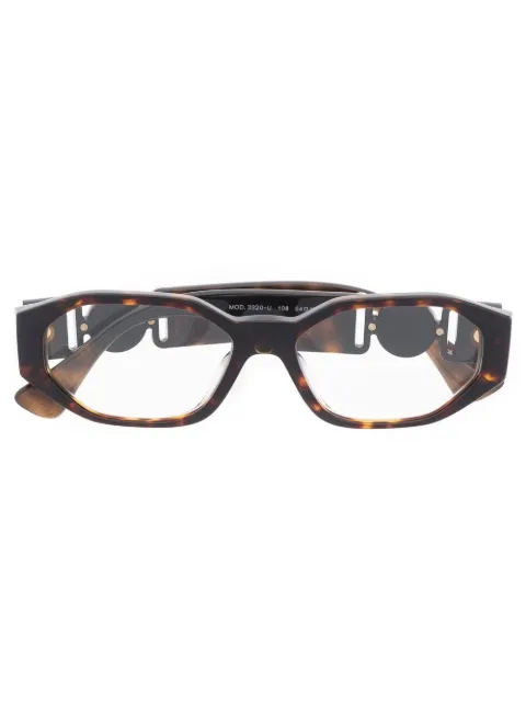 Versace Eyewear tortoiseshell-effect logo glasses