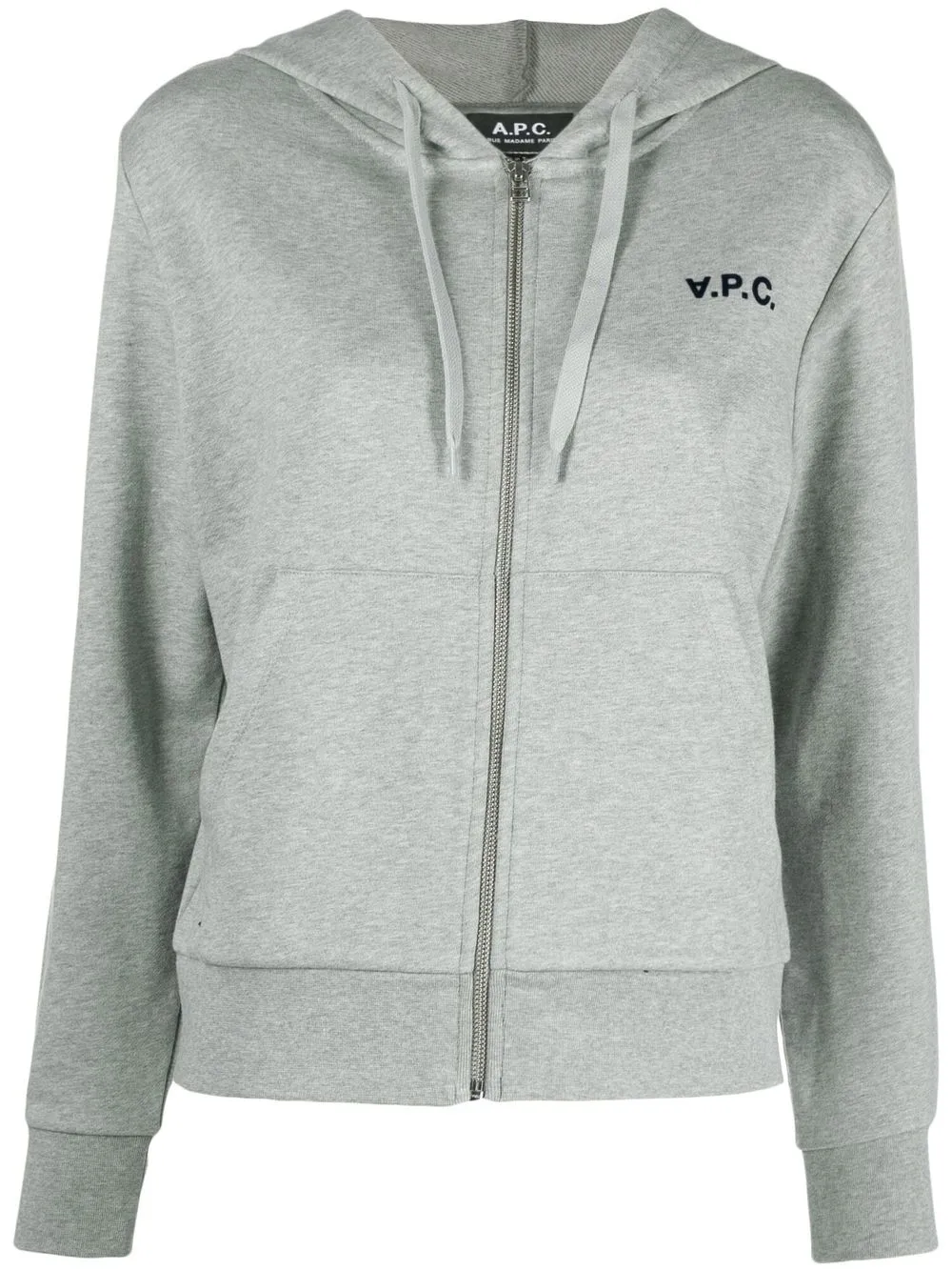 

A.P.C. hoodie con logo estampado - PLA - GRIS CHINE