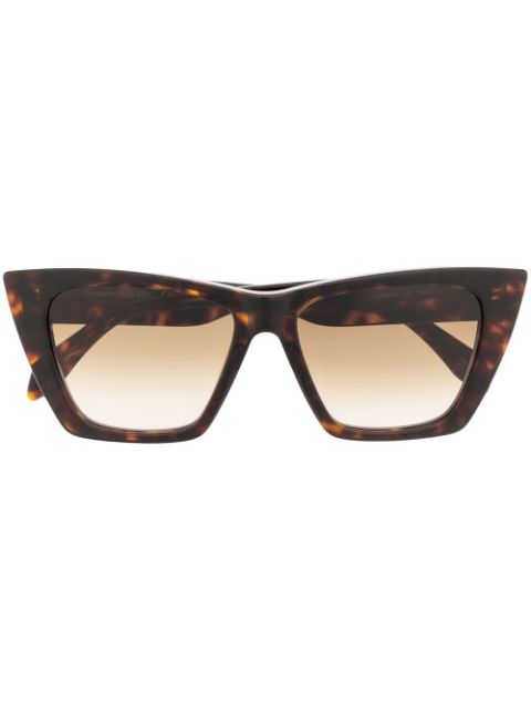 Alexander McQueen Eyewear tortoiseshell cat-eye frame sunglasses Men