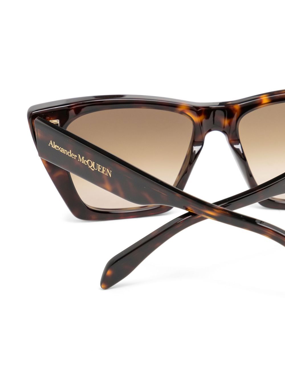 Alexander McQueen Eyewear tortoiseshell cat-eye frame sunglasses Men