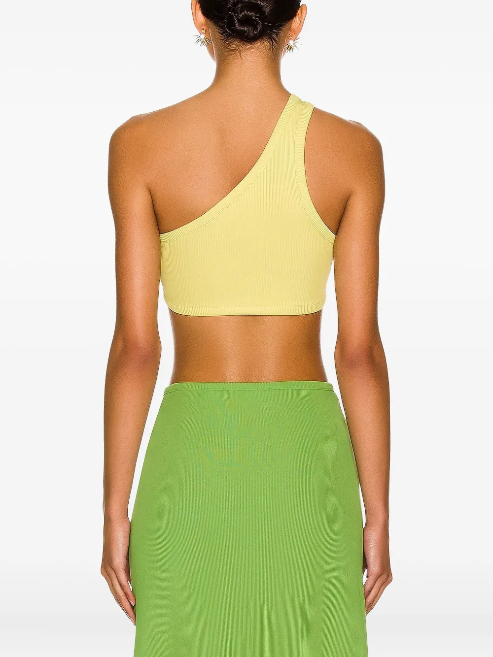 Christopher Esber One-shoulder Cut-out Top In Yellow