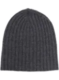Jil Sander ribbed knit wool beanie - Grey