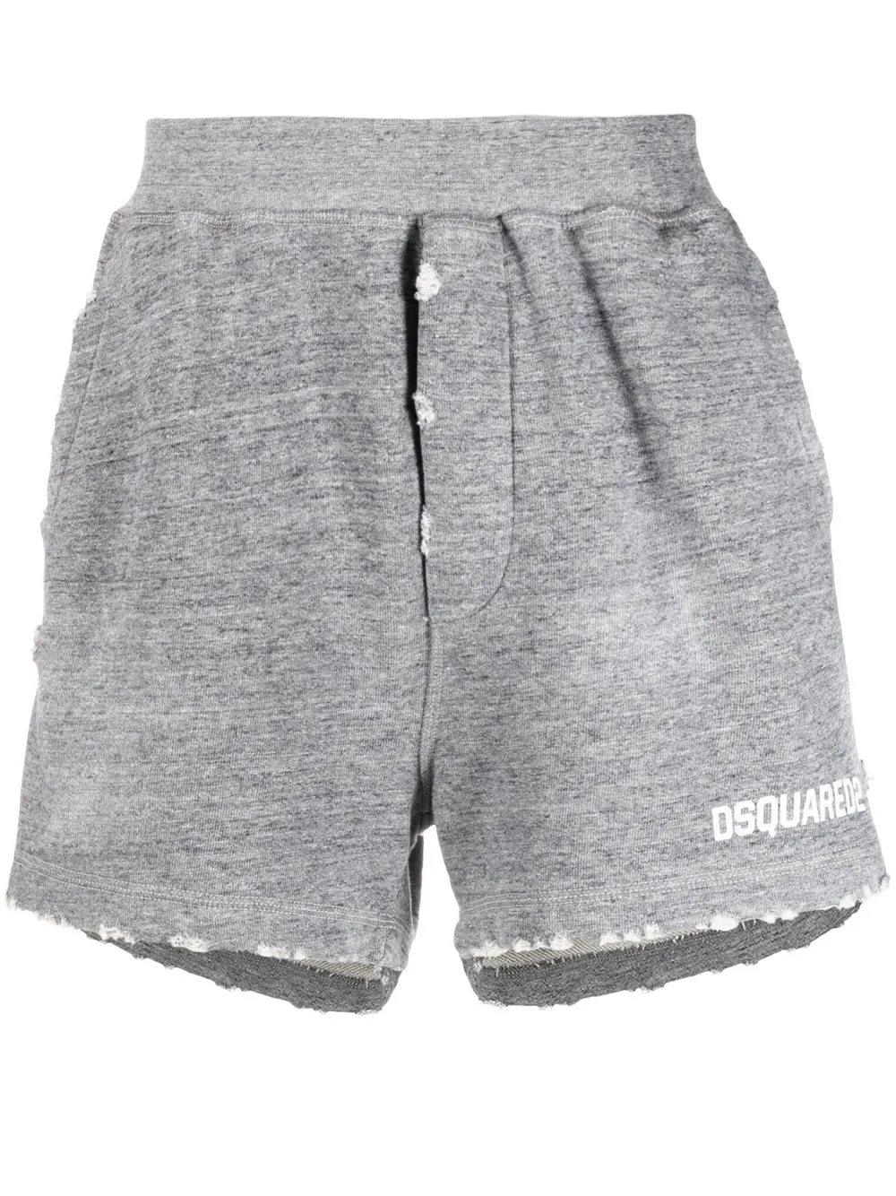 

Dsquared2 bermudas con efecto envejecido - Gris