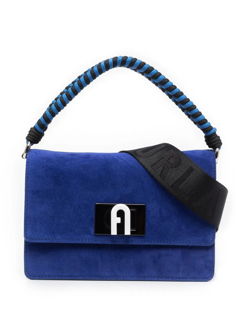 

Furla tote con correa de cuerda - Azul