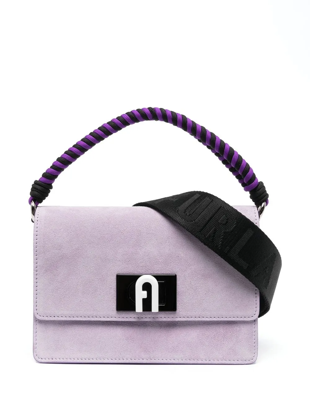 

Furla bolsa crossbody de gamuza - Morado