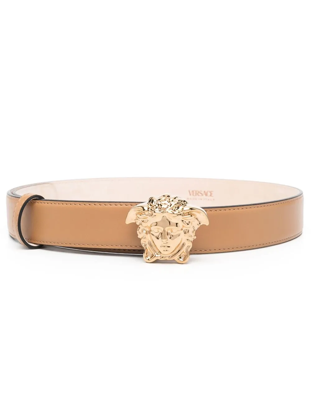 

Versace cinturón con hebilla Medusa - Marrón