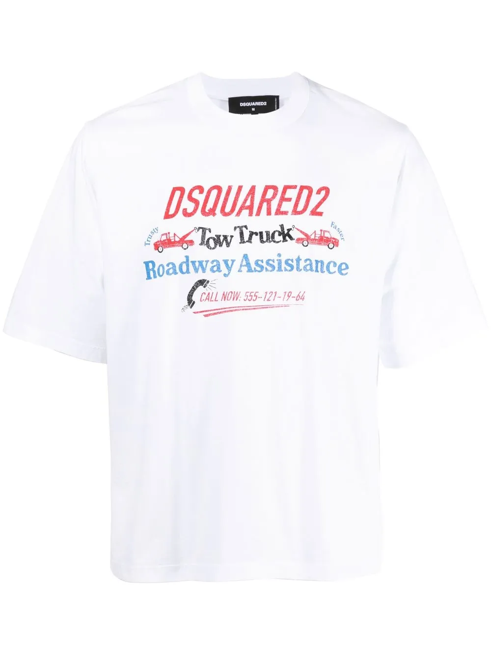 

Dsquared2 playera con logo estampado - Blanco