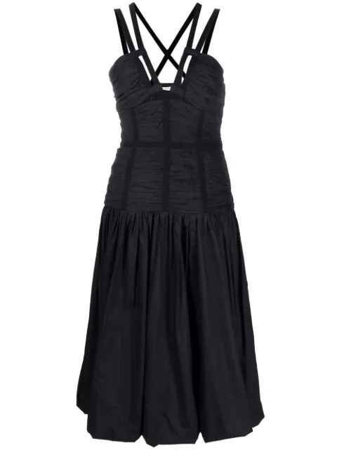 Ulla Johnson strap-detail V-neck dress