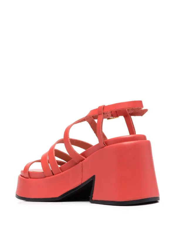 Red chunky hotsell sandals