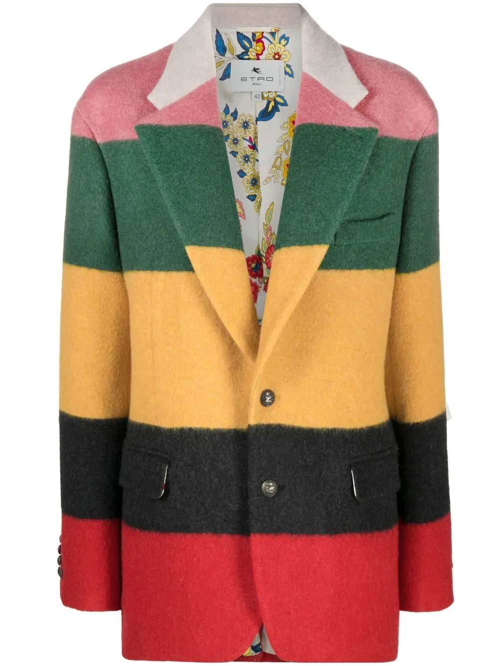 

ETRO blazer con rayas estampadas - Amarillo