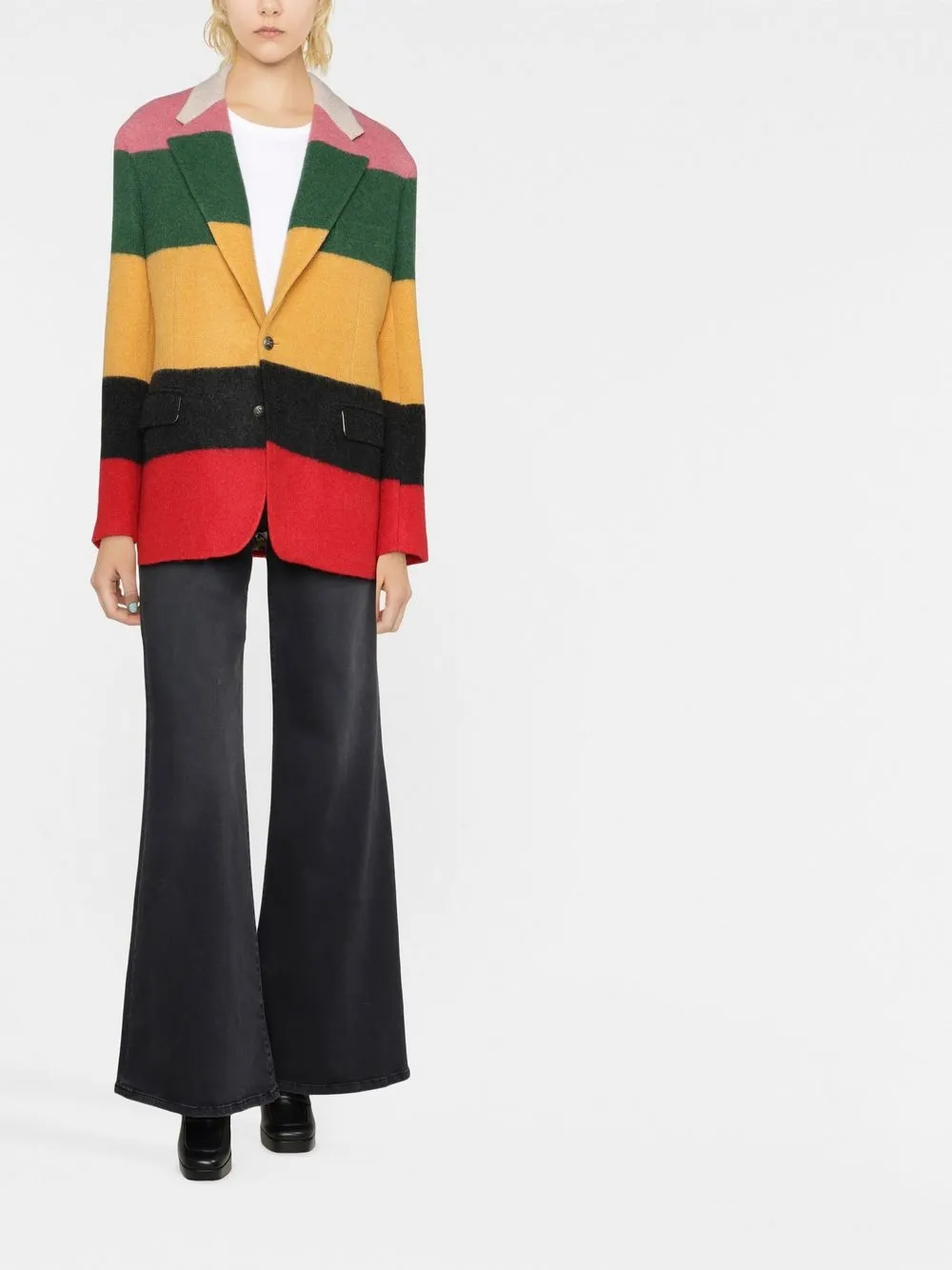 ETRO Blazer met enkele rij knopen - Geel