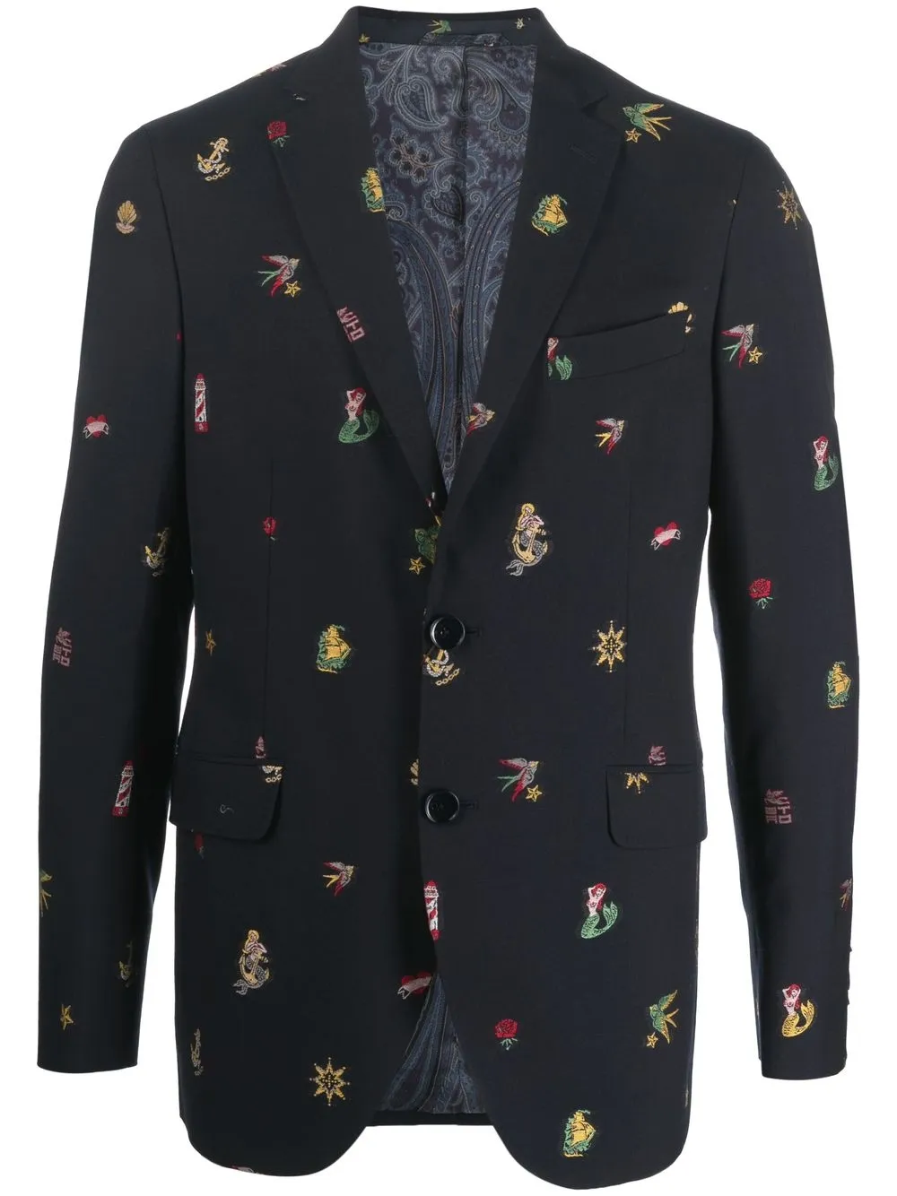

ETRO blazer con botones - Azul
