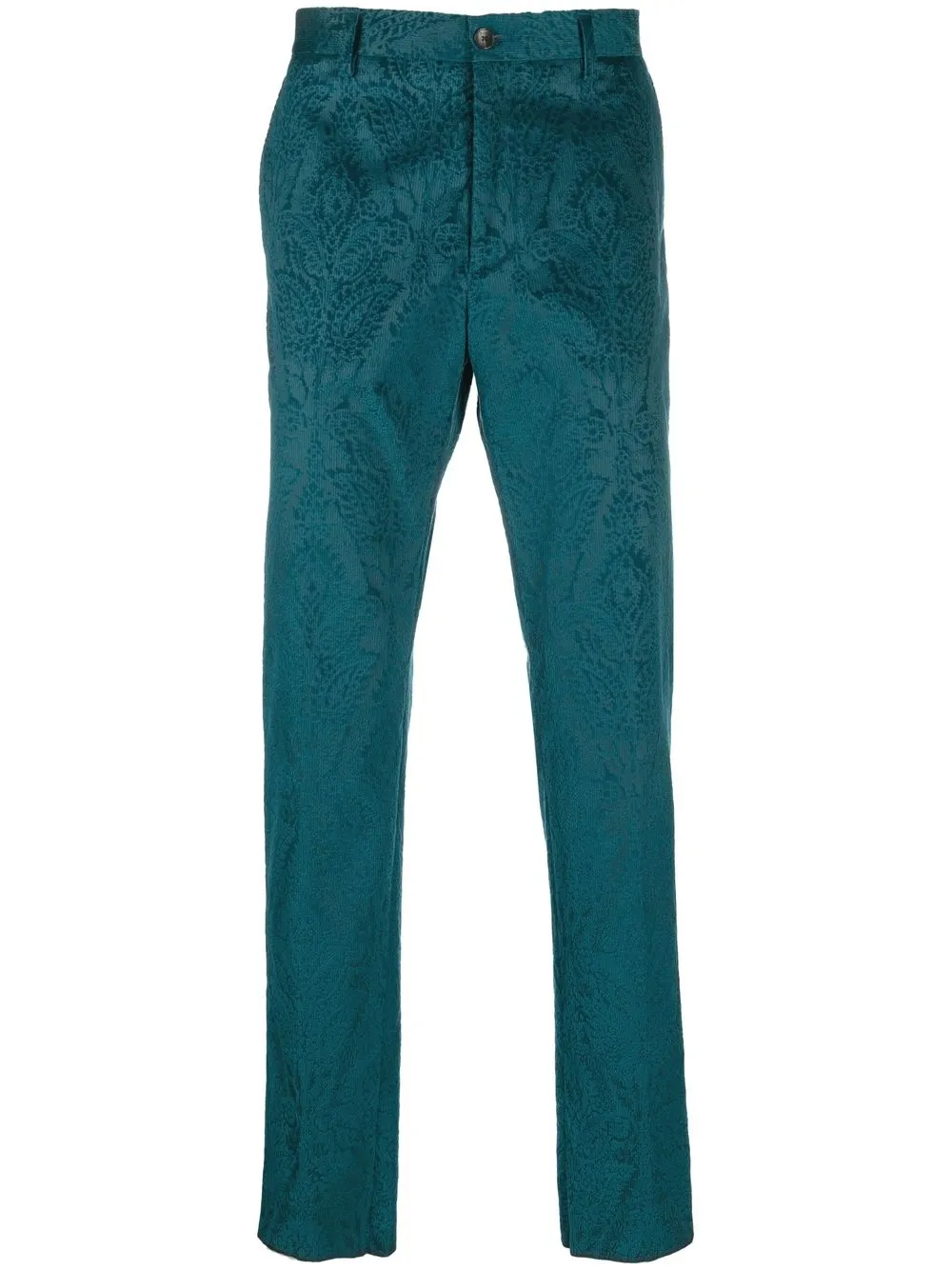 

ETRO pantalones rectos con motivo en jacquard - Verde