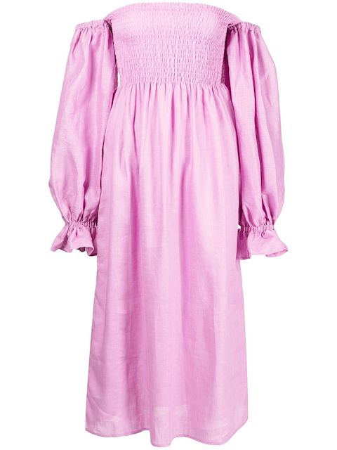 Sleeper Atlanta puff-sleeves dress 
